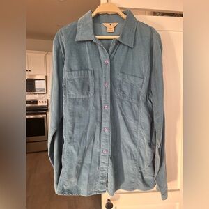 Woolrich Teal Corduroy Shirt